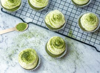 Đổi hương vị với cách làm bánh cupcake trà xanh ngon mê ly