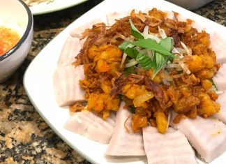 Biến tấu hương vị truyền thống với món bánh đúc khoai môn ngon mê ly