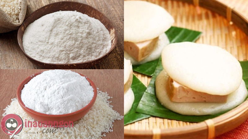 Bánh dày được làm từ bột gạo nếp