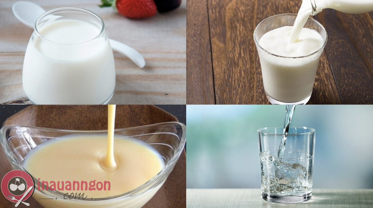 Những nguyên liệu dùng để làm sữa chua cực kỳ đơn giản