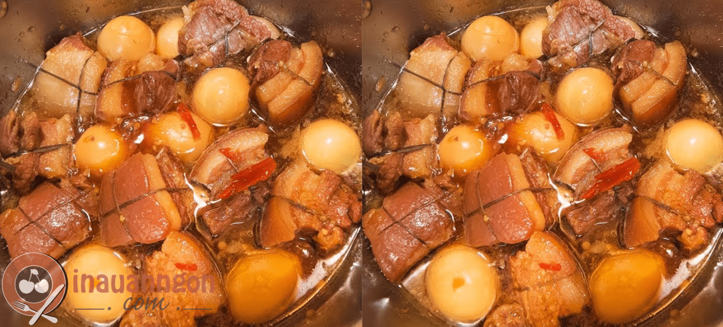 Món thịt kho tàu với nước dừa