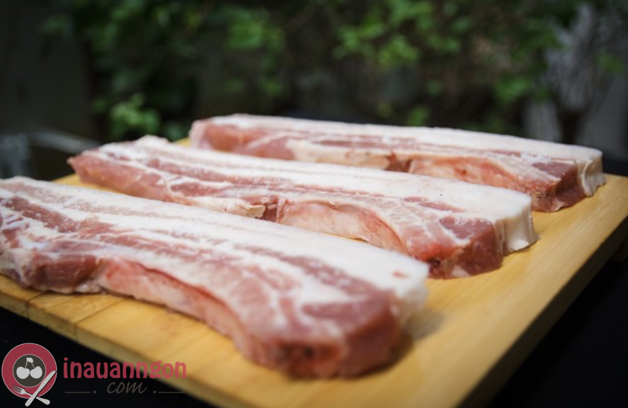Thịt ba rọi dùng để làm thịt heo nướng thơm ngon