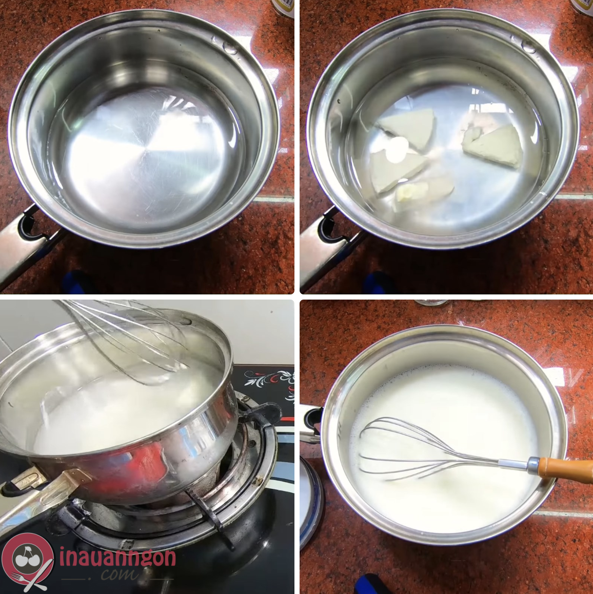 cách nấu sữa chua phô mai