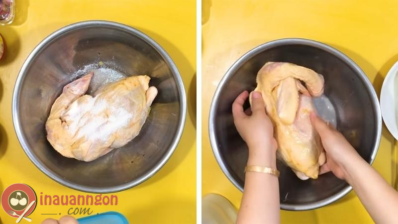 Sơ chế và làm sạch gà để khử mùi hôi