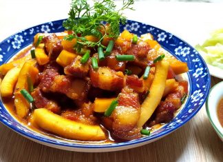 Cách nấu thịt kho dừa béo thơm ngon, ngọt béo cực hao cơm