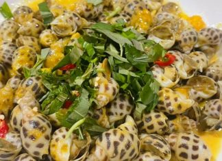 Hướng dẫn cách làm ốc hương sốt trứng muối thơm ngon đậm vị