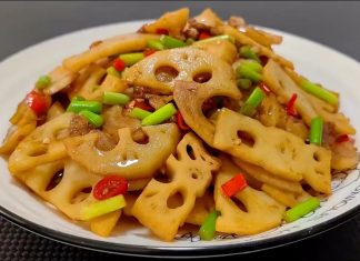 Hướng dẫn làm củ sen xào thịt lợn giòn bùi và đậm vị