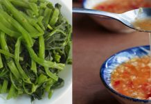 Hướng dẫn cách làm nước chấm rau muống luộc